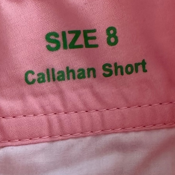 Lilly Pulitzer Callahan Shorts 100% Cotton 5" Inseam Yummy Melon 8 Summer Casual - Picture 6 of 13